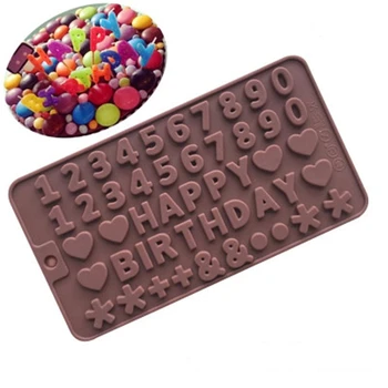 

English Alphabet Silicone Chocolate Fondant Cake Decoration Tool Mini Mold Silicone Chocolate Mold DIY Cake Accessories