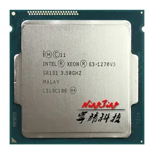 Intel Xeon 1270v3 E3 E3-1270 E3 1270 v3 v3 Processador de 3.5 GHz Quad-Core Oito-CPU Fio L2 1 = M = L3 8M 80W LGA 1150