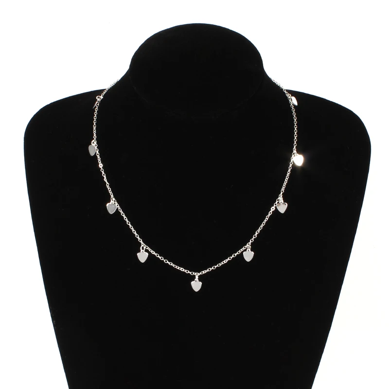 Модное Персиковое сердце ожерелье и Подвеска для женщин индивидуальное колье ожерелье ювелирные изделия XL857