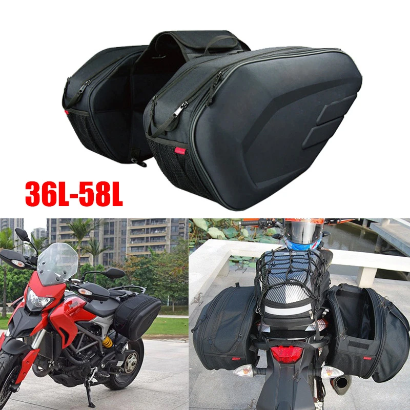 Maleta impermeable de alta calidad para Moto, bolso viaje con cubierta de lluvia, para montar en el lateral de la nuevo| - AliExpress