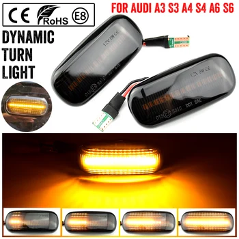 

For Audi A3 S3 8P A4 S4 RS4 B6 B7 B8 A6 S6 RS6 C5 C7 Led Dynamic Side Marker Turn Signal Light Sequential Blinker Light