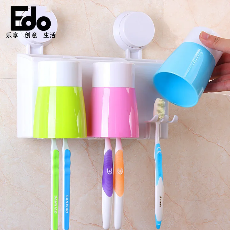 

Edo Suctorial Toothbrush Holder Wall Hangers Toothbrush Stand 2044