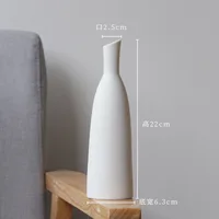 Bevel white vase