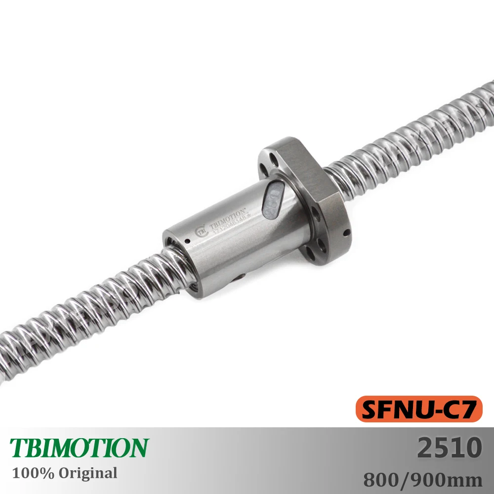 TBI Motion SFNU2510 800 900 мм SFU2510 C7 шариковый винт Профессиональный конец обработки резьбовой вал Высокая точность ЧПУ комплекты АКСЕССУАРЫ