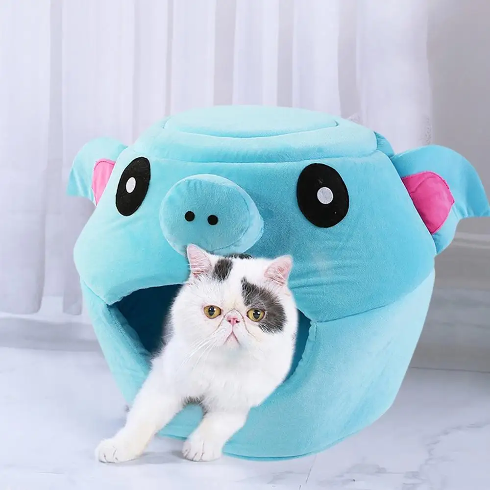 Кровать для домашних собак кошка палатка пещера дом Питомник зимняя теплая