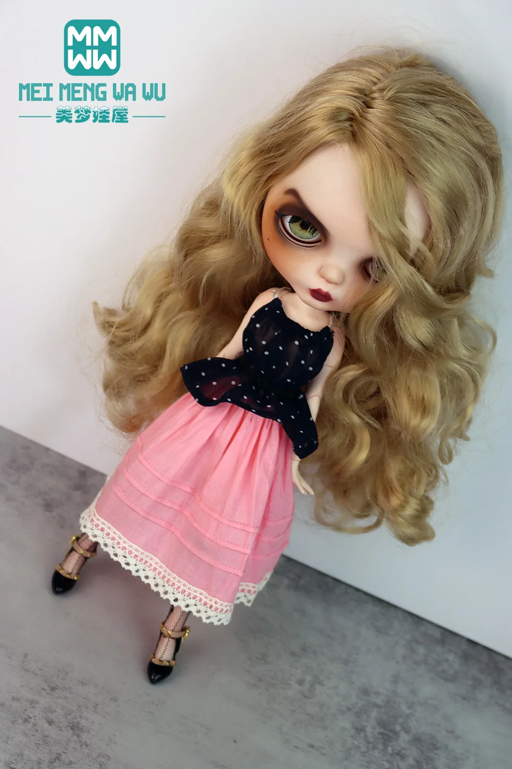 브라이스 아존 인형옷, 28-30cm, OB23, OB24 장난감, 인형 액세서리, 패션, 흰색 셔츠, 긴 치마