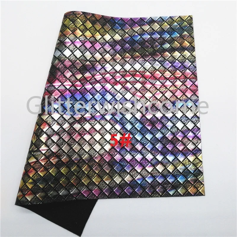 Glitterwishcome 21X29 см A4 размер винил для луков переливающиеся тисненые тканевые кожаные тканевые листы из искусственной кожи для бантов, GM550A