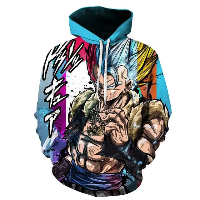 Dragon Ball Z Аниме 3D печать модная Толстовка Супер Saiyan крутая спортивная рубашка Гоку Вегета печать мультфильм Повседневная Толстовка - Цвет: WNT-606