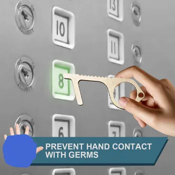 

No Touch Open Door Assistant Portable Anti Germ Elevator Button Hygienic Door Handle Assistant Contactless Key Door Opener