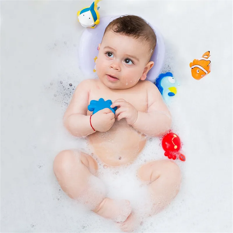Детский мультяшный набор с морским животным, детская игрушка с водяным распылителем, Детская ванна с силиконовой резиновой ванной, интерактивная игрушка для родителей и детей