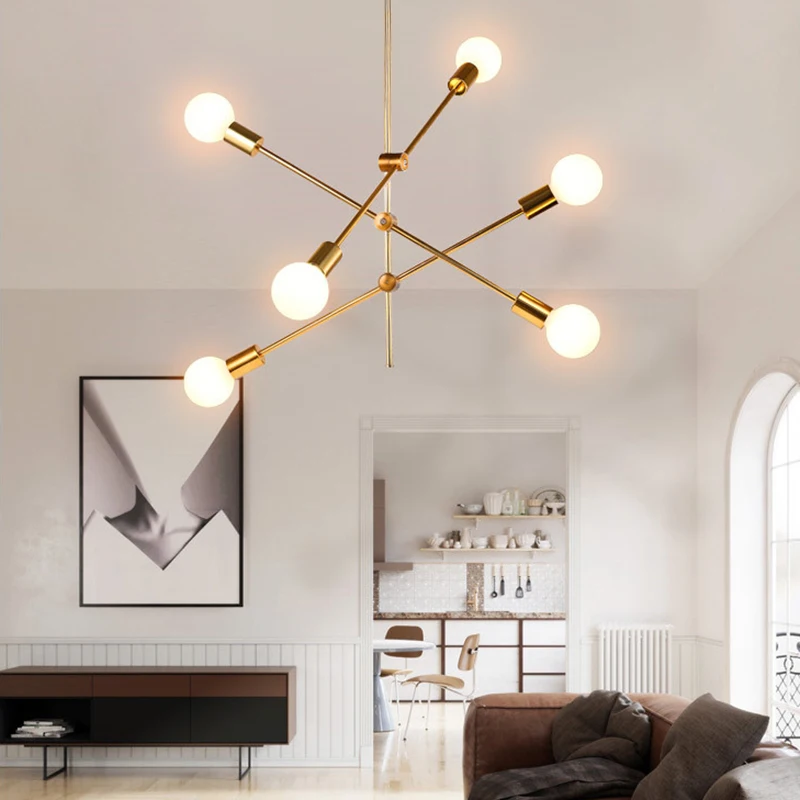 

Modern Pendant lights E27 110V 220V LED lighting Nordic Gold Black hanglamp Living Dining Room Kitchen Ceiling hang lamp fixture