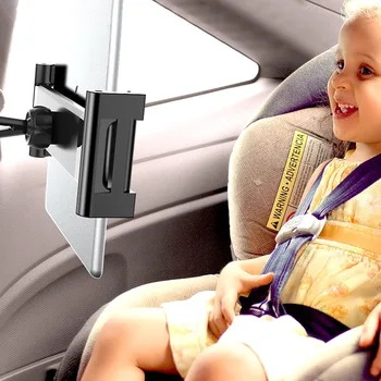 

Tablet Phone Car Headrest Mount Free Rotating Adjustable Backseat Holder for Smartphone PR Sale