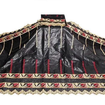 

2020latest soft Gezner lace with scarf lace African Bazin riche brode lace fabric for Evening Groud Dresses 5+2yards/pcs