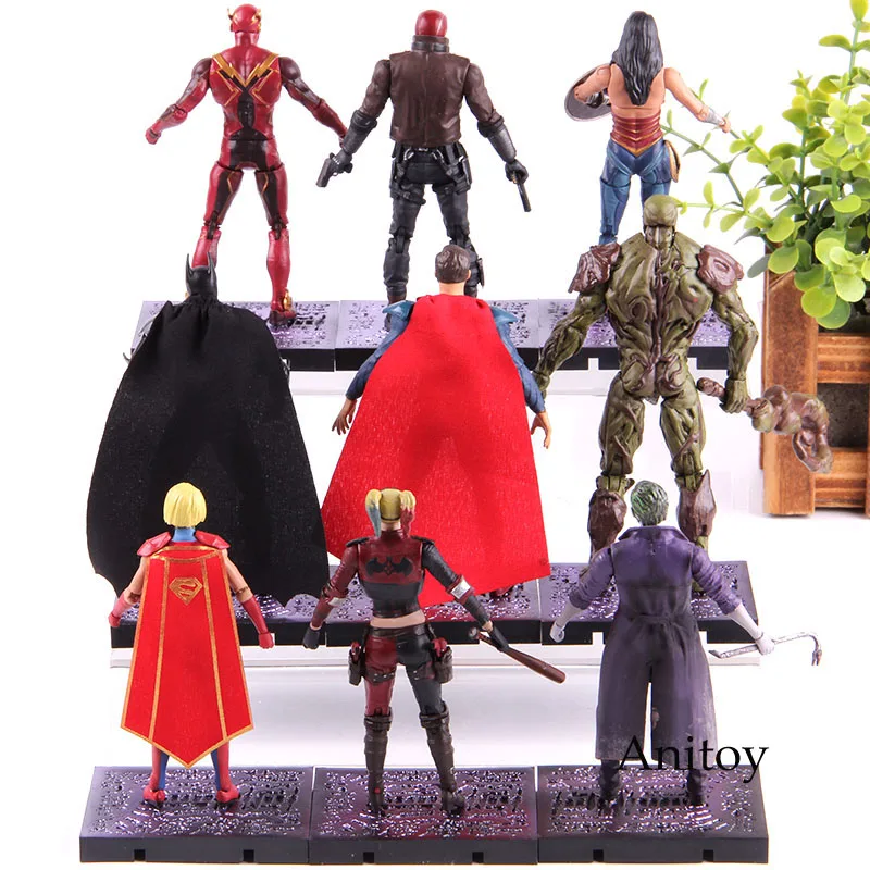 Injustice League 2 Swamp Thing Wonder Woman Superman The Joker Harley Quinn the Flash Batman DC Com