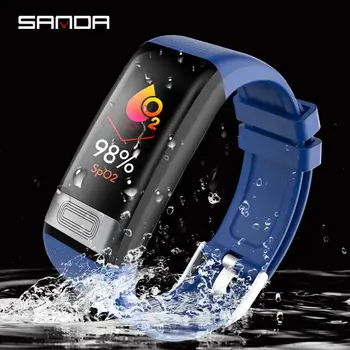 

Sanda New C20s Sports Fashion Intelligent Bracelet Reminder Multi Function Heart Rate Sleep Monitoring Life Waterproof Watch