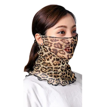 

Temperament Neck Breathable Mask Spring And Summer Anti-ultraviolet Chiffon Tulle Skirt Sunscreen Multifunctional Large Hot Sale