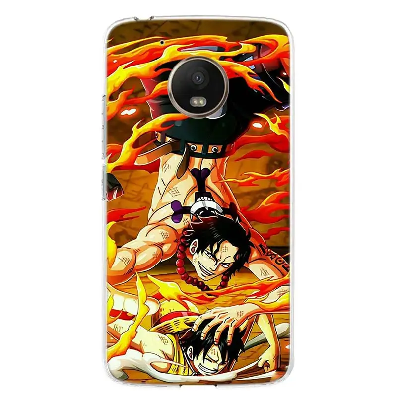 One piece Ace чехол для телефона для Motorola Moto G7 G6 G5S G5 E4 Plus G4 E5 Play power EU Подарочный чехол с рисунком