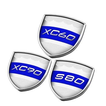 

2pcs/lot Car Sticker For Volvo S80 XC60 XC90 S60 XC40 S90 V90 V40 V60 S80 XC60 XC90 Emblem Logo Side Fender Winder Trunk Sticker