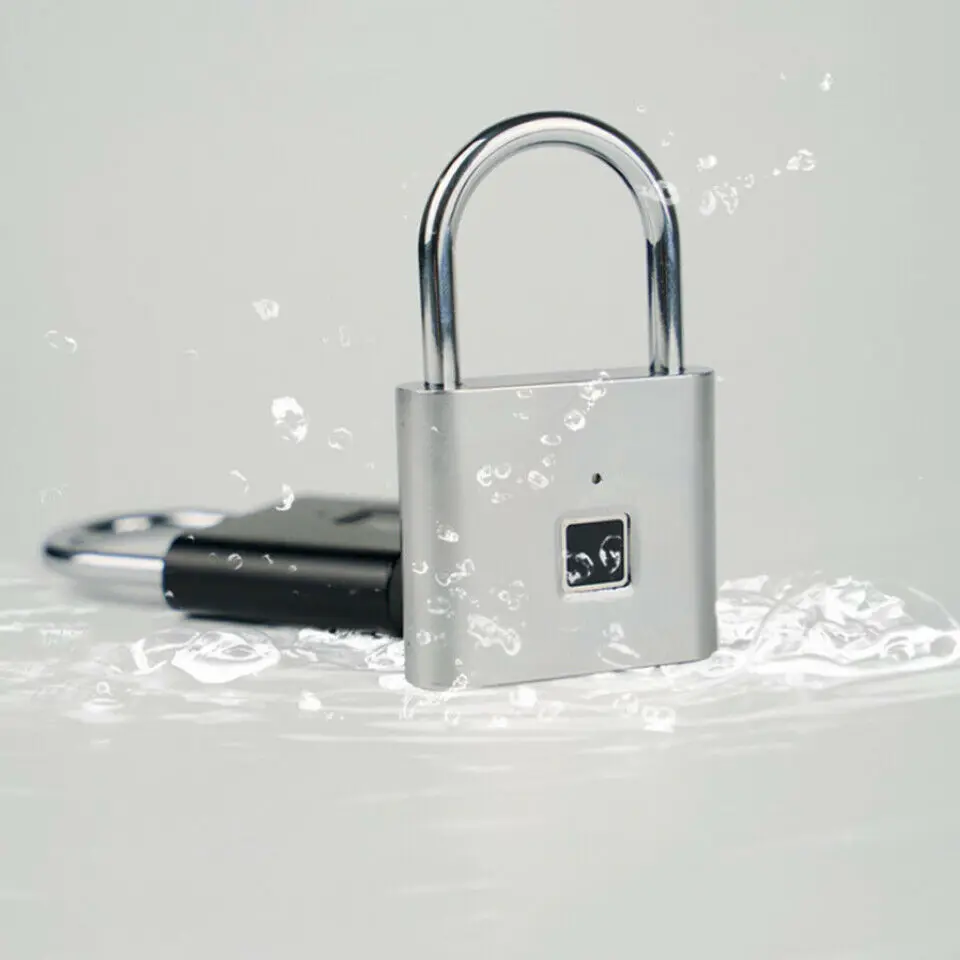 Отпечаток пальца Замок Перезаряжаемый usb зарядка смарт-отпечатков пальцев замок водонепроницаемый