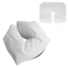 100 шт одноразовые чехлы-колыбели для лица, Мягкие накладки на подголовник для массажного стола, стула, стола, чехлы для массажа лица, колыбели для головы, чехлы для отдыха