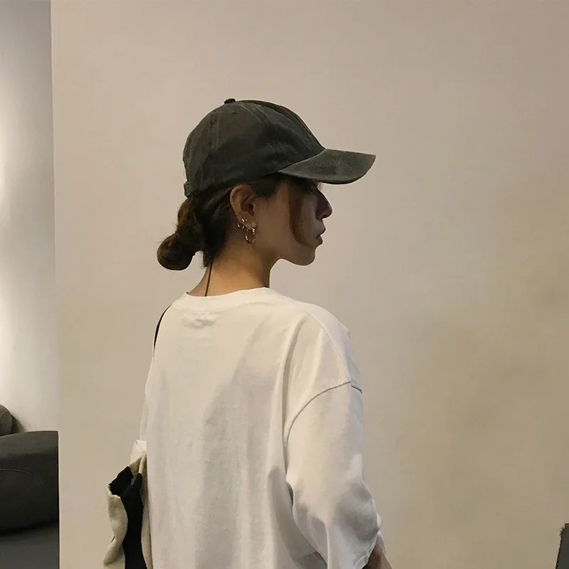 Бренд Хепберн, пара уличных трендов, кепка, Snapback, Повседневная кепка, козырек, хип-хоп кепка для мужчин и женщин, регулируемая одноцветная бейсболка с буквенным принтом - Цвет: Color   12
