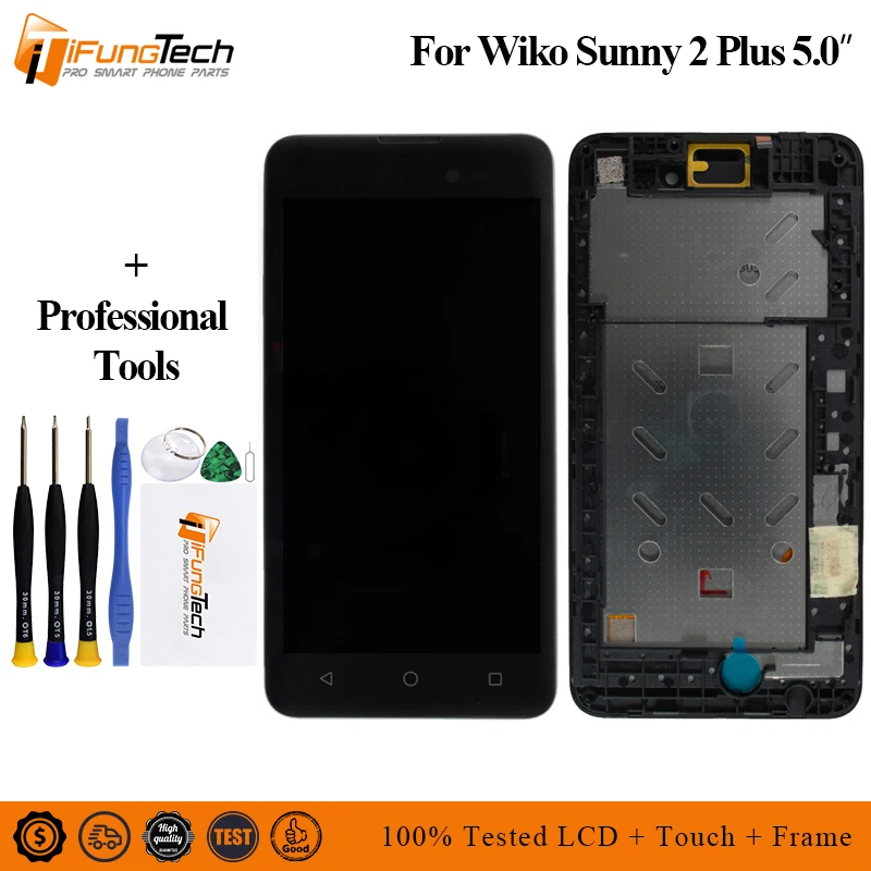 

For Wiko Sunny 2 Plus LCD Display And Touch Screen +Frame Mobile Phone Accessories For Wiko Sunny 2 Plus +Tools