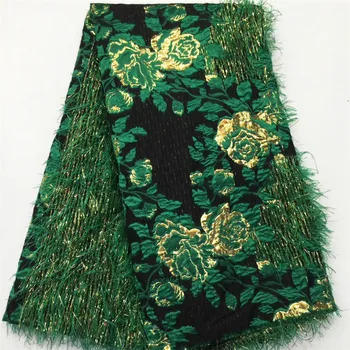 

African lace fabric 2020 High Quality Embroidered Fluffy Feather french Tulle Lace Fabric for nigeria party dress N2839