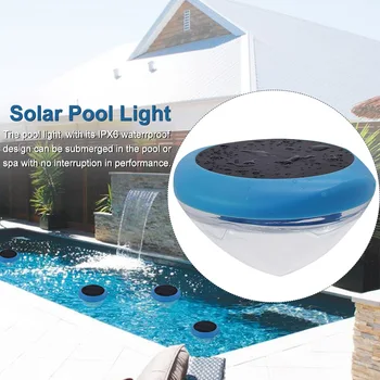 

Underwater Tub Yard Party Decorations Fish Tank Waterproof IPX6 Floating Lamp Pond Led Solar Powered Color Change Pool Light