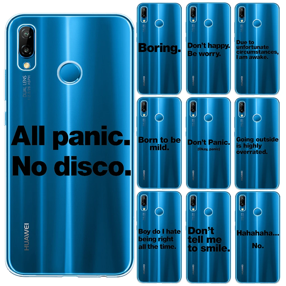 Силиконовый чехол с английскими цитатами для Huawei P40 Lite E P10 P20 P30 Pro Plus P8 Y9 2018 2019 |