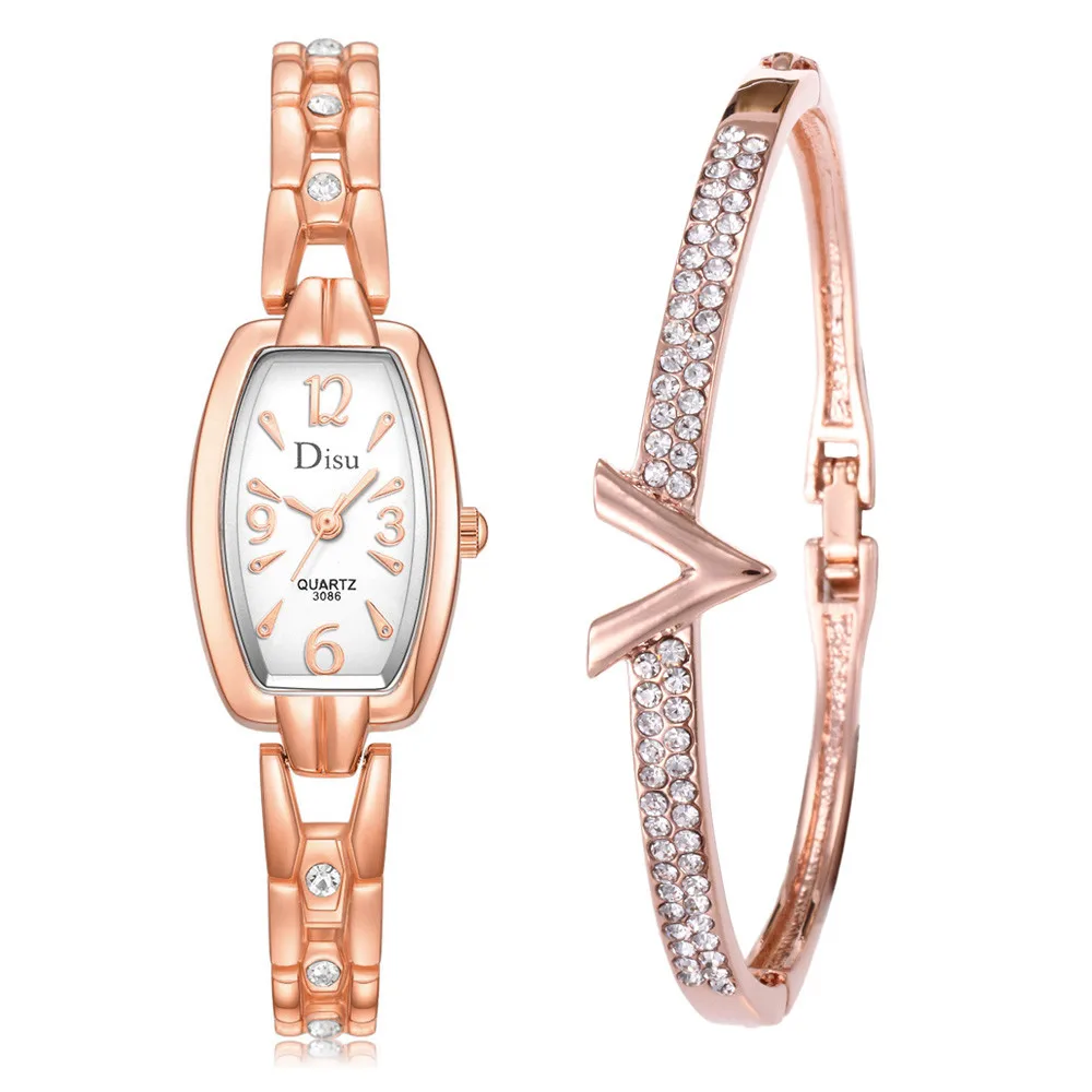 

New Style Women Watches Light Luxury Lady Temperament Watch Bracelet Set Chain Watch Birthday Ladies Gift Clock bayan saat 2019