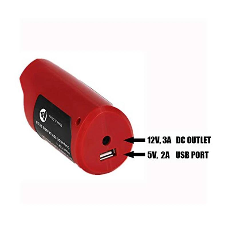 12 В источник питания зарядное устройство адаптер для Milwaukee с подогревом куртка 49-24-2310 48-59-1201 совместим с M12 литиевая батарея