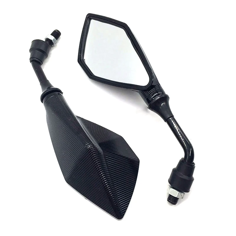 Зеркала заднего вида для мотоцикла универсальные боковые зеркала с черным