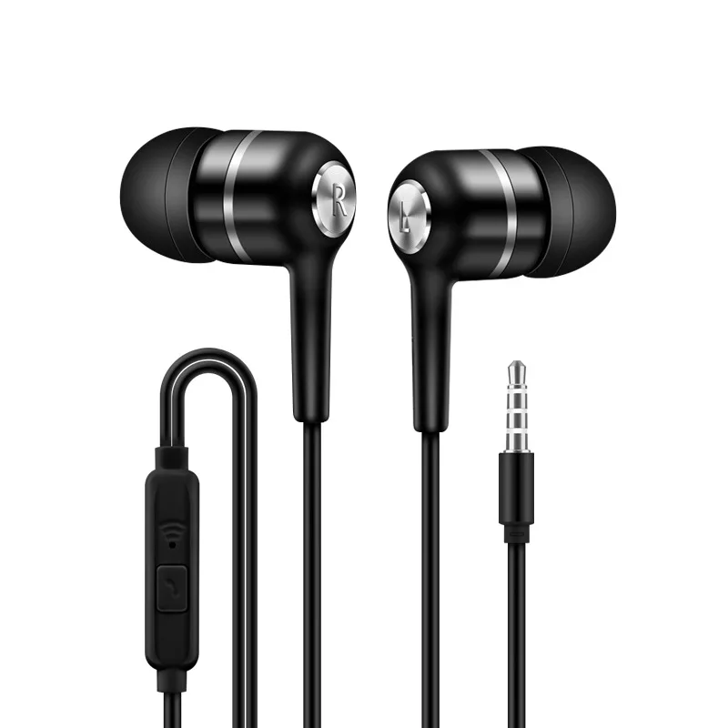 

3.5mm Wired 4D Stereo Portable Sport Headset HD Clear In-Ear Earphone with Microphone Hands Free for Xiaomi