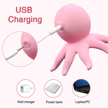 Nipple Massage Vibrator Clitoris Stimulator Oral Sex Adult Sex Toys Breast Pump Enlargement Licking Nipple Vibrators for Women 5