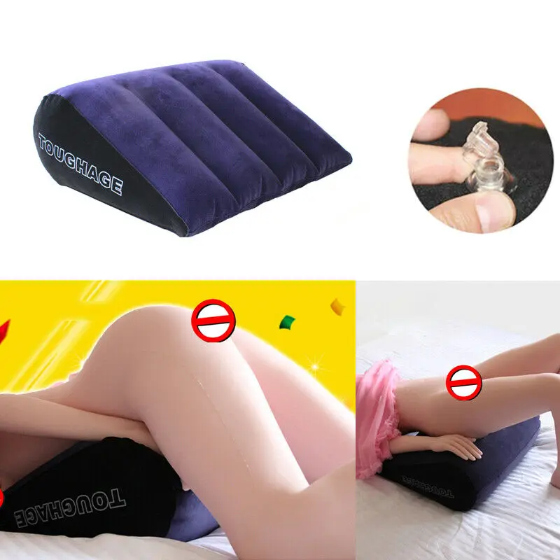 

Hot Love Game Toy Sex Pillow Amazing Triangle Wedge Soft Inflatable Portable Position Cushion Couple Furniture Charm Pillow