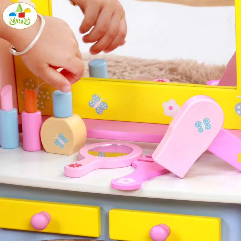 

Youlebi Dresser Children Play House Toys Children GIRL'S Toy Wooden Toys