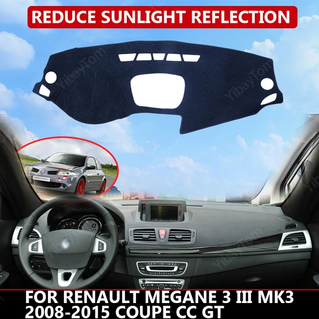 Dashboard Cover Schützende Vermeiden Licht Sonnenschirm Teppich für Renault  Megane 3 MK3 2008 ~ 2015 2009 2010 2011 2012 2013 coupe CC GT - AliExpress