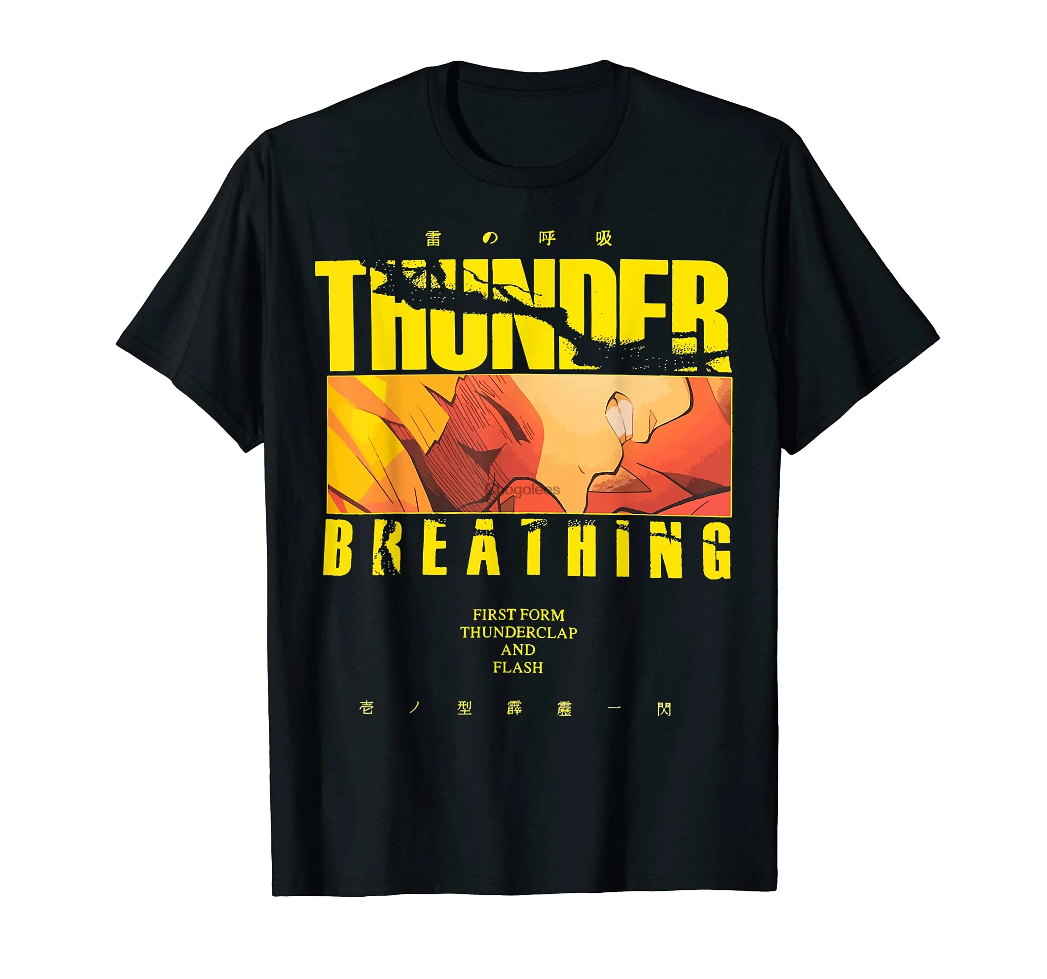 Thunder Breathing Zenitsu T-shirt - Tailor-made T-shirts - AliExpress