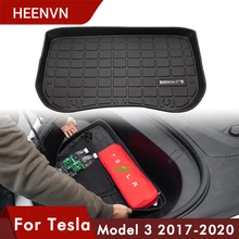 Heenvn-alfombra frontal para maletero de coche, estera de TPE, suelo de goma, sin olor, Modelo 3 para Tesla, accesorios compatibles con Argo antes de la bandeja de carga, impermeable