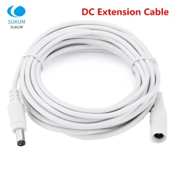 Câble d'extension pour caméra de vidéosurveillance, cordon d'alimentation mâle et femelle, DC 12V, 5.5x2.1mm, 3M, 5M, 10M, 20M, 30M 