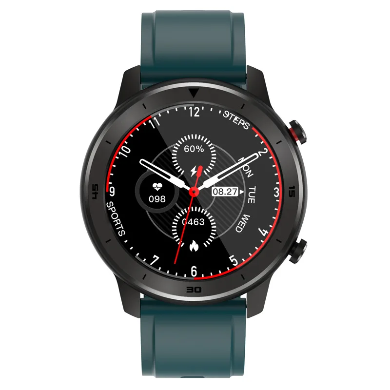 PU-Green-black DT78 Смарт-часы для мужчин, измеритель артериального давления для мужчин, фитнес-трекер IP68, спортивный смарт-браслет, умные часы wo для мужчин, для ios, android - Цвет: PU-Green-black