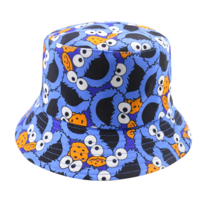 Cartoon Sesame Street Bucket Hat Cute 