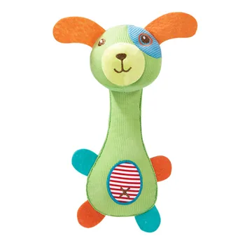 

Cute Plush Toys Baby Soothing Rattle Animal BB stick Hand Bell Rattle Funny Educational Toys For Kids Baby Birthday Gifts