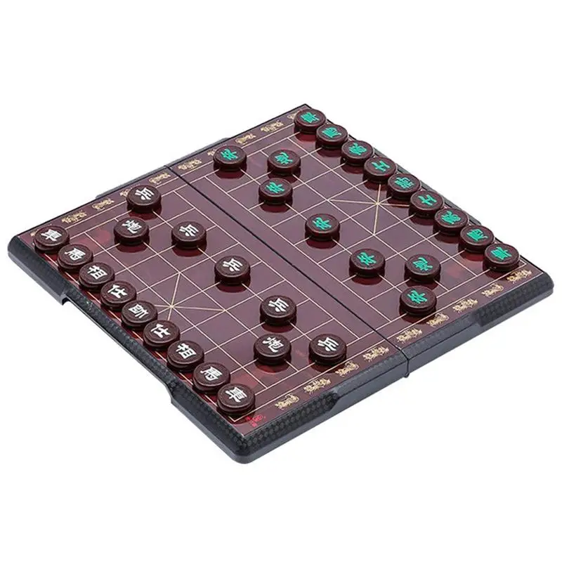 

Foldable Magnet Chess Portable Chinese Chess Game Magnet Chinese Chess Figurines & Miniatures