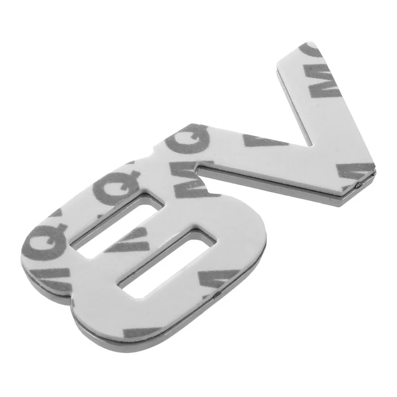 자동차 V8 스티커 7.5x3.5cm, 3D 크롬 스티커 배지 엠블럼