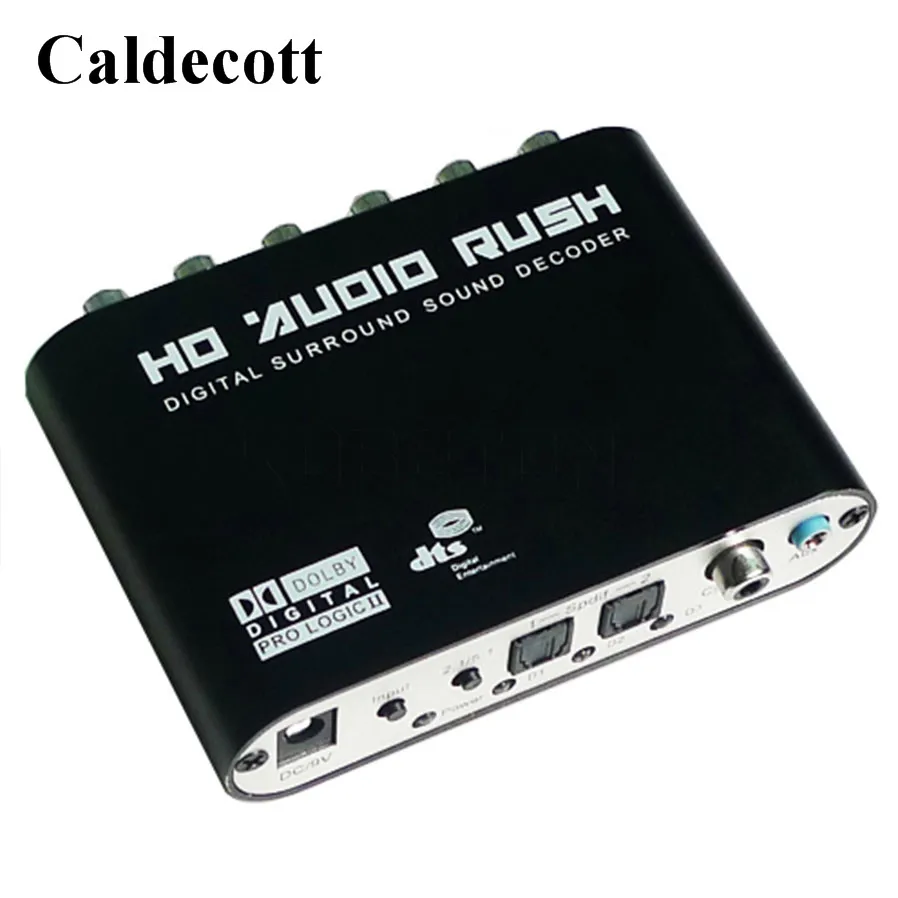 Цифровой аудио декодер Caldecott 51R шестеренка DTS AC-3 6CH цифровой преобразователь LPCM до