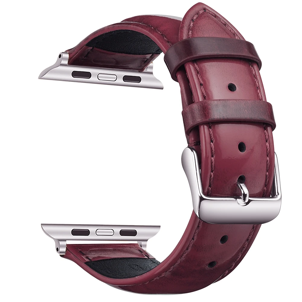 Ремешок для часов из натуральной кожи Apple Watch series 5 4 2/3 38 мм Сменные аксессуары