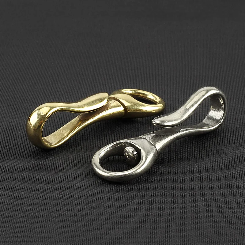 Brass Rotation Key Ring Outdoor Small Tool EDC Buckle All Direction Rotation Key Chain Key Chain Clip Key Ring