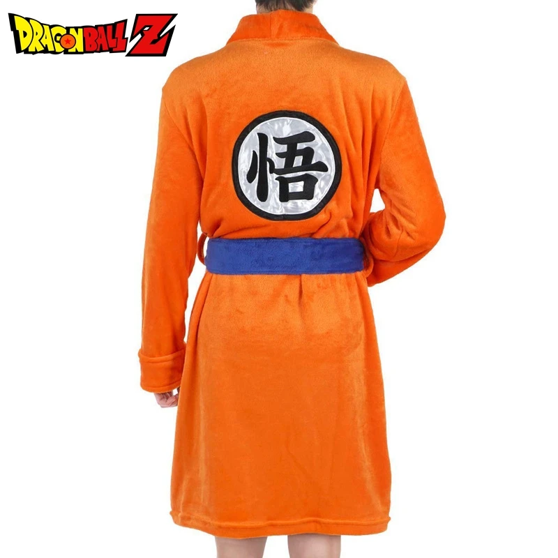 Взрослый Халат Dragon Ball Косплей Костюм Сон Гоку банный халат одежда для сна узор плюшевый халат для женщин и мужчин пижамы с героями мультфильмов