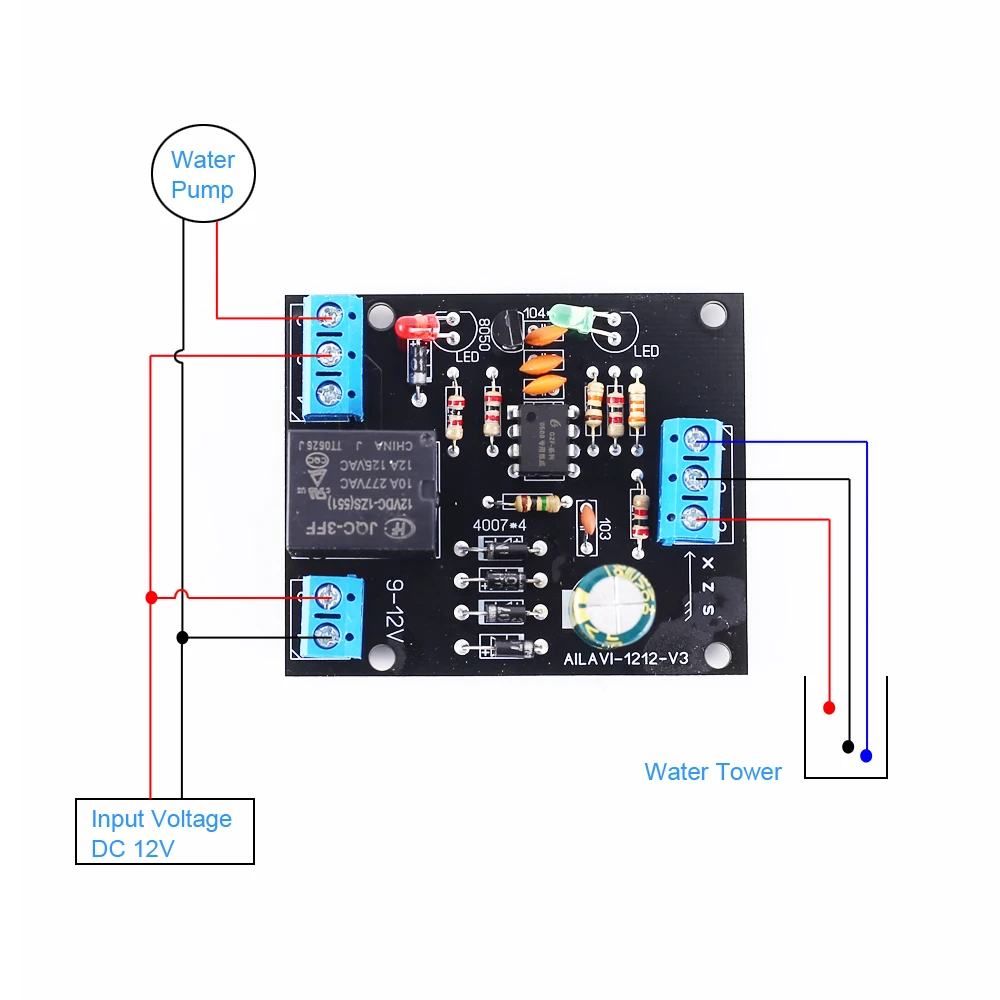 DC 12V датчик уровня воды модуль регулятор жидкости для резервуара пруда детектор